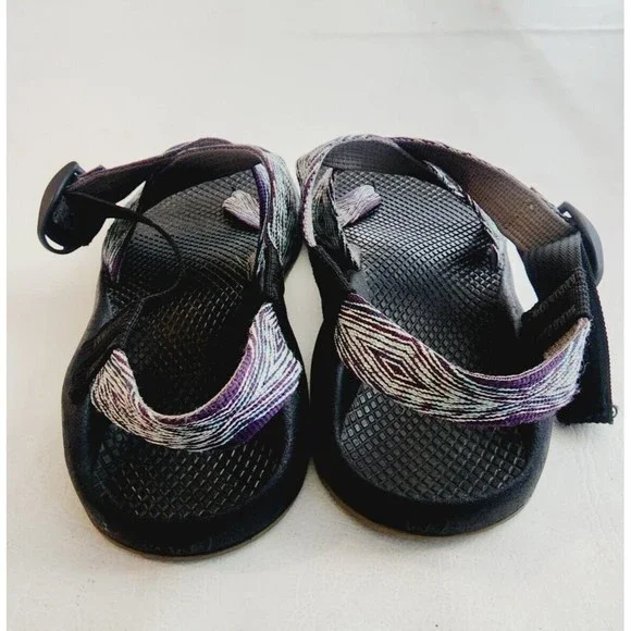 Chaco Z2 Classic Yampa Pixel Wave Purple Aqua Blue Toe Loop Sandals 7 - Picture 5 of 7